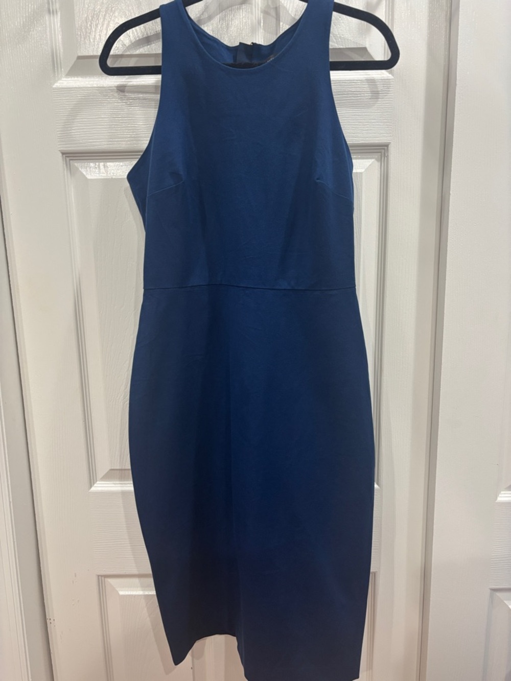 Banana Republic Sleeveless Midi Dress in Deep Blue